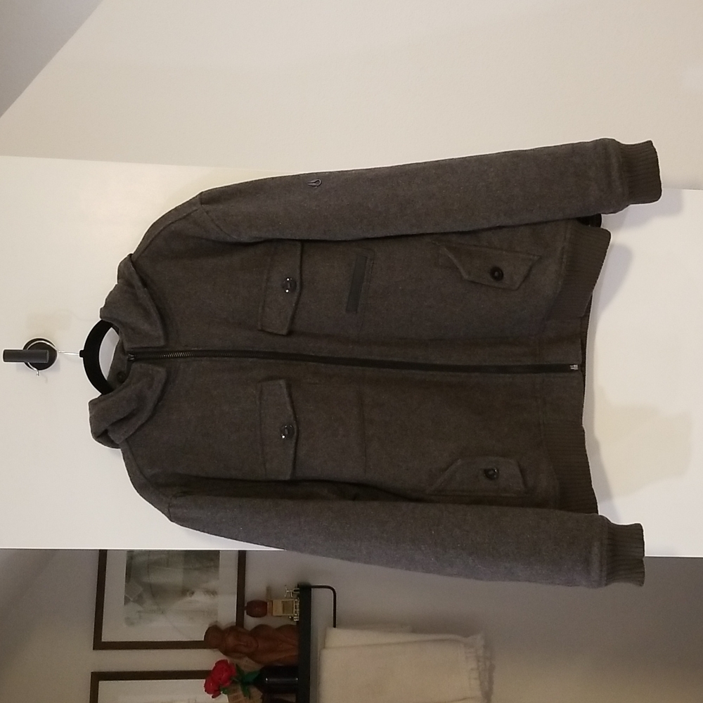 Nixon Captain Coat Gray Size Large